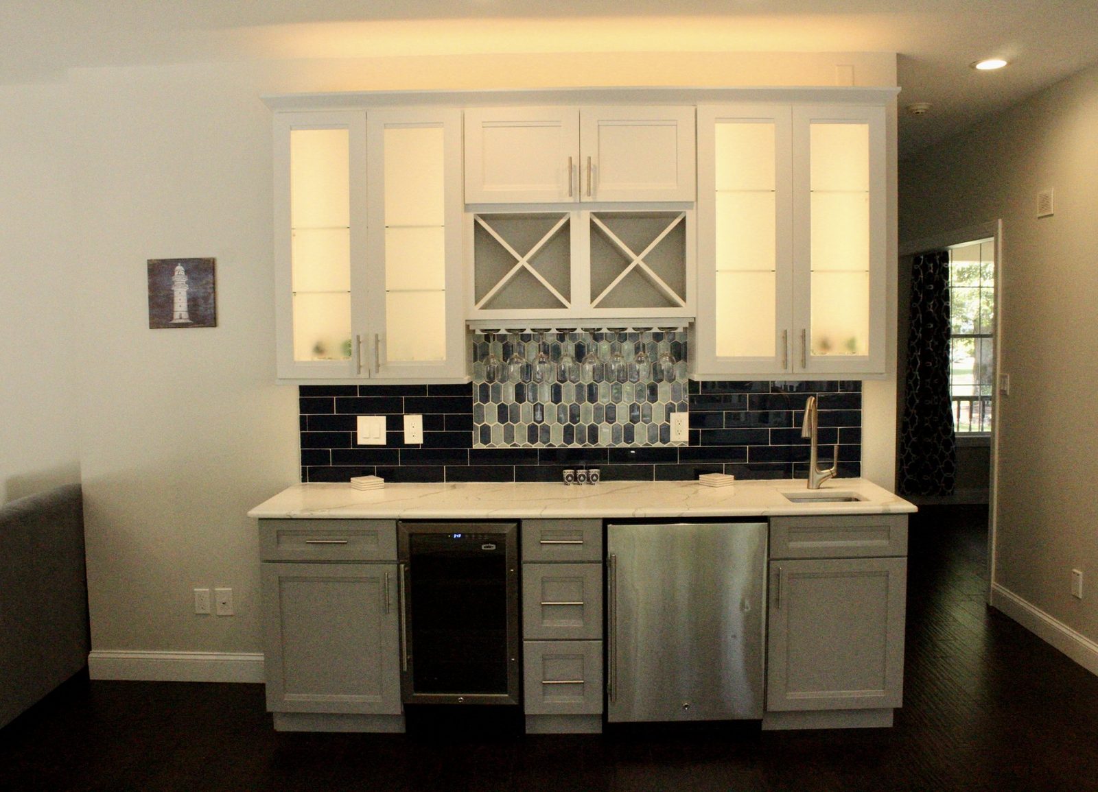 Bar area inside The Shore Tide House