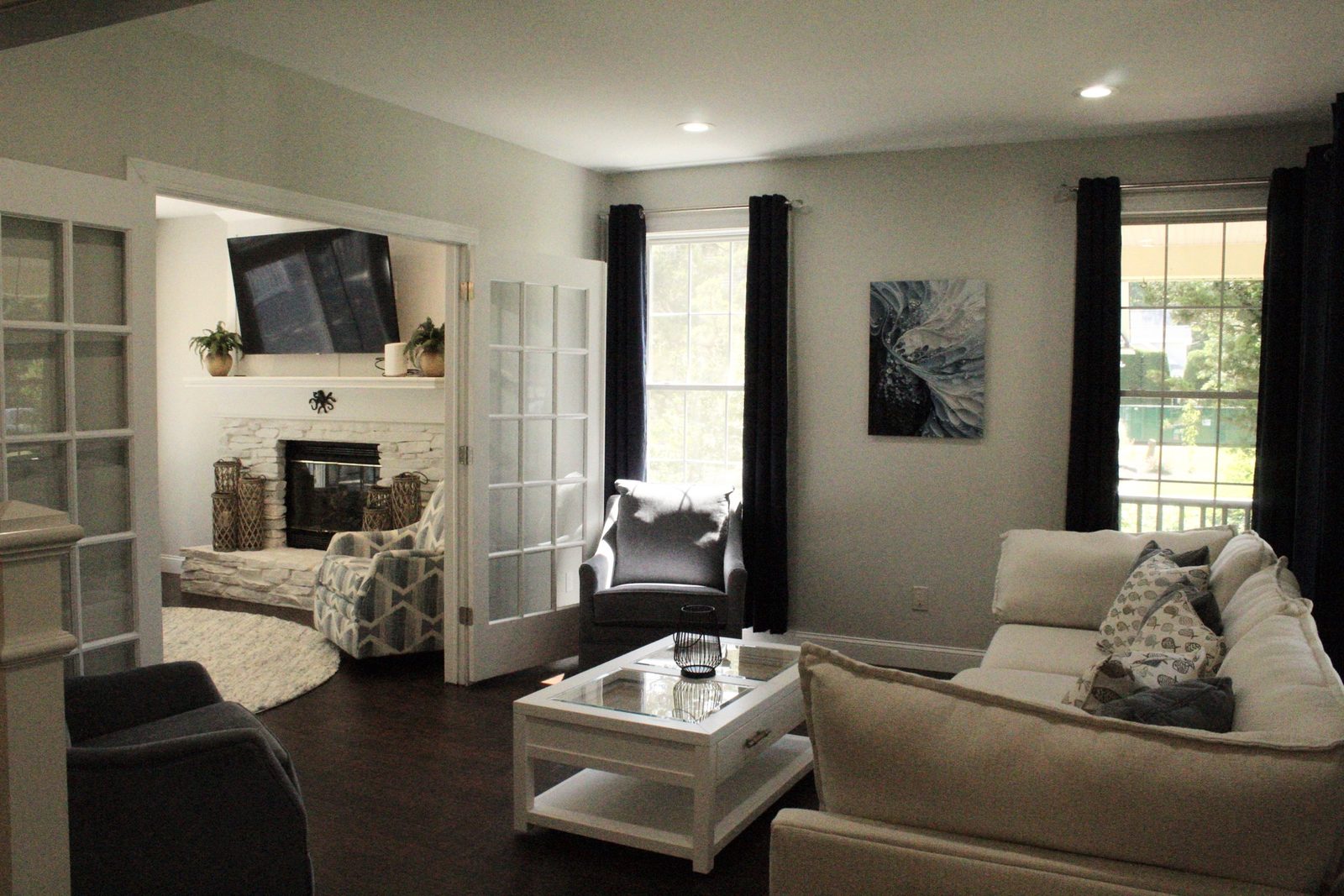 Living room inside The Shore Tide House