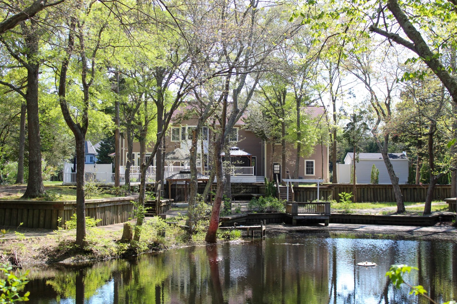 Backyard view of The Shore Tide House